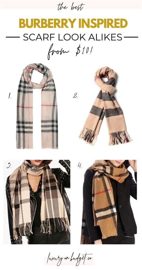 burberry looks|burberry scarf look alike.